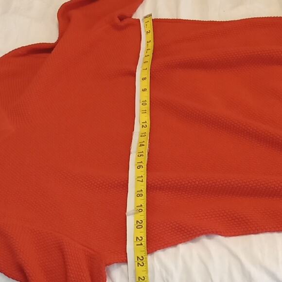 Croft & Barrow Men's Large Orange V-Neck Sweater. Athleisure, Warm - Picture 6 of 7